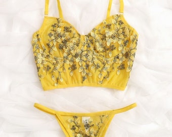 embroidered bralette top
