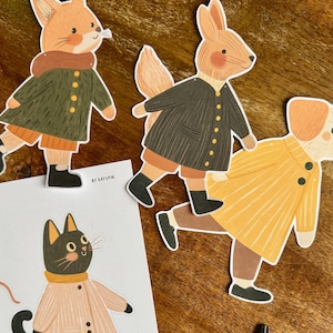 Cute Animal Garland - Printable Kids Party Decor - Birthday Banner - Cats, Dogs & Bunnies Paper Garland - Nursery Decoration - DIY Party