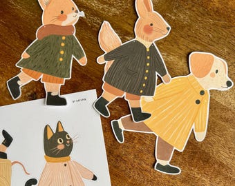 Animal Garland Printable for Cricut and Print – Cute Kids Birthday Banner – Cats Dogs Bunnies – Nursery & Party Decor