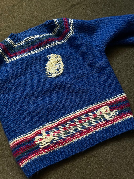 70s 80s Hand-knit Sweater - image 2