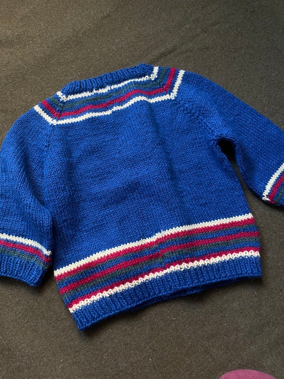 70s 80s Hand-knit Sweater - image 4