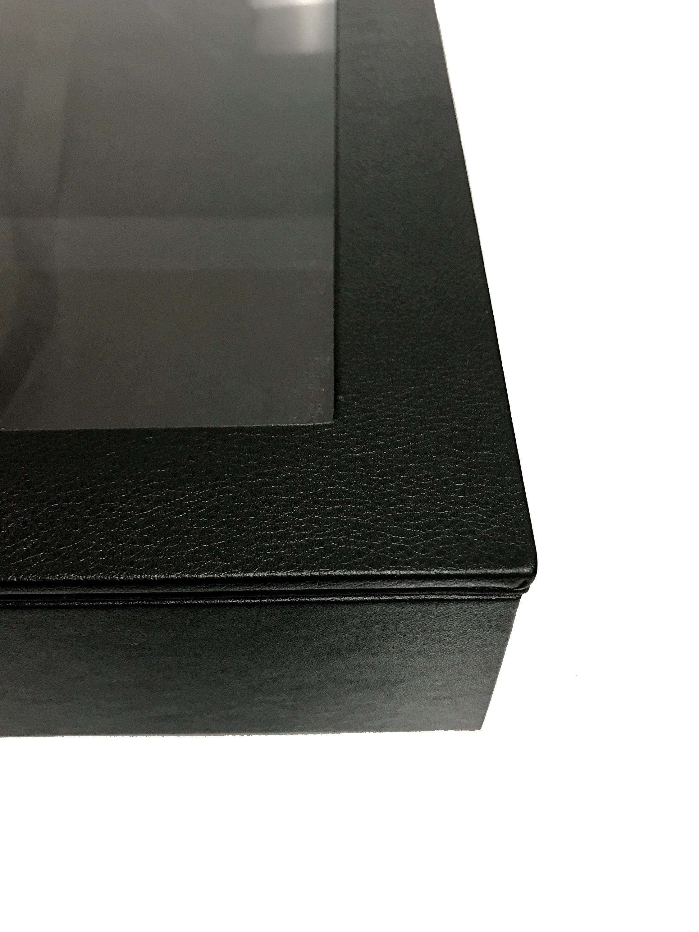 Clear Acrylic see Through Album Box black Leatherette - Etsy