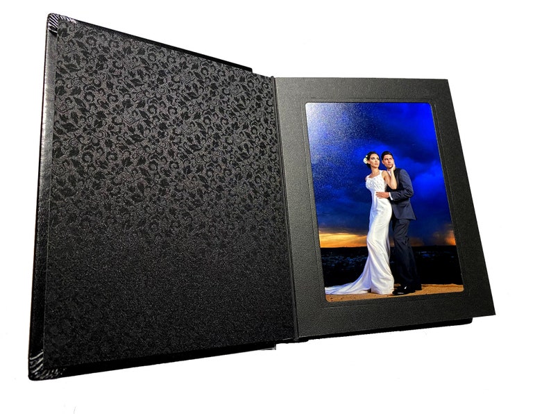 Professional 5X7 Black Matted Page Wedding/parent Photo Album 24 Photos