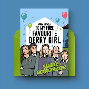 Derry Mädchen Geburtstagskarte | Derry Mädchen | Geburtstagskarte