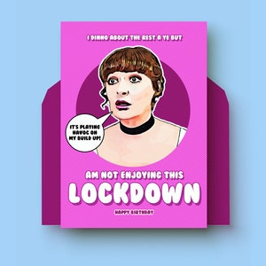 Derry Mädchen Geburtstagskarte | Tante Sarah | Lockdown Geburtstag