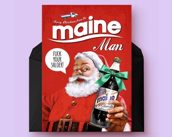 Derry Christmas Card | Santa Derry | Derry phrases | Maine Lemonade