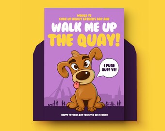 Derry Dog Father's Day CARD | Derry Slang | Up the Da | Up the Da | Irish greeting card