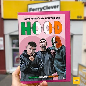 Cartão de Dia das Mães Kneecap | Cartão de Dia das Mães do Rapper Irlandês | Cartão de Saudação do Filme Kneecap | Cartão Kneecap