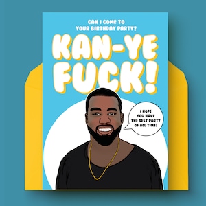 Kanye West Verjaardagskaart | Ierse verjaardagskaart | Ferry Clever Card | Derry Verjaardagskaart