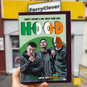 Cartão de Dia dos Pais Kneecap | Cartão de Dia das Mães de um rapper irlandês | Cartão de felicitações do filme Kneecap | Cartão Kneecap