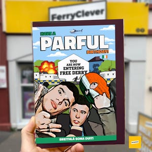 Cartão de aniversário Kneecap | Cartão de aniversário de rapper irlandês | Cartão de felicitações de filme Kneecap | Cartão Kneecap