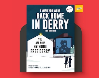 Derry Christmas Card | Derry Phrase Christmas Card | Funny Irish Christmas Card
