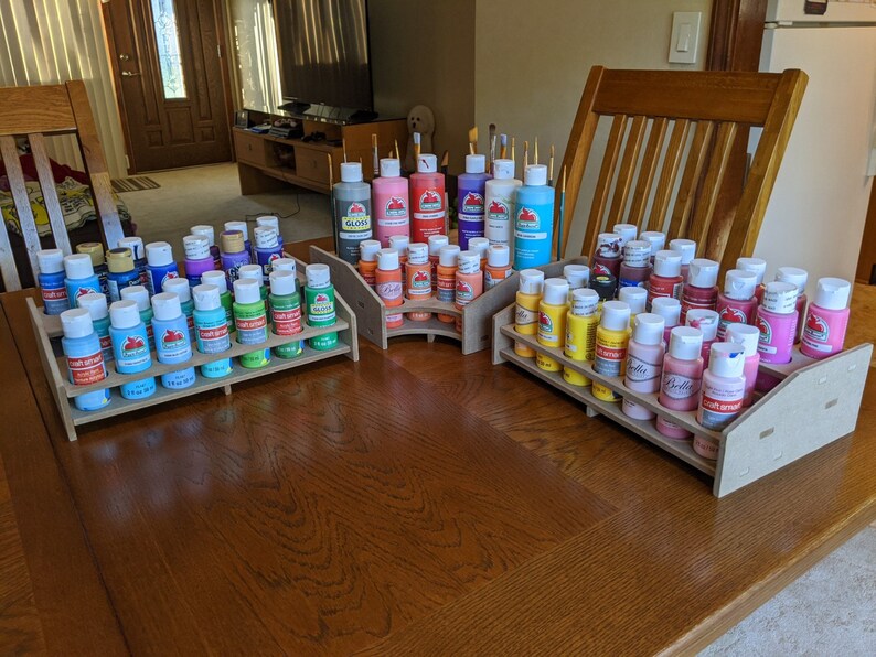 Craft Paint Storage Caddy Etsy