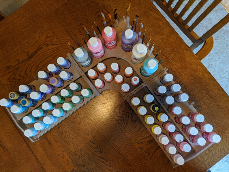 Craft Paint Storage Caddy Etsy