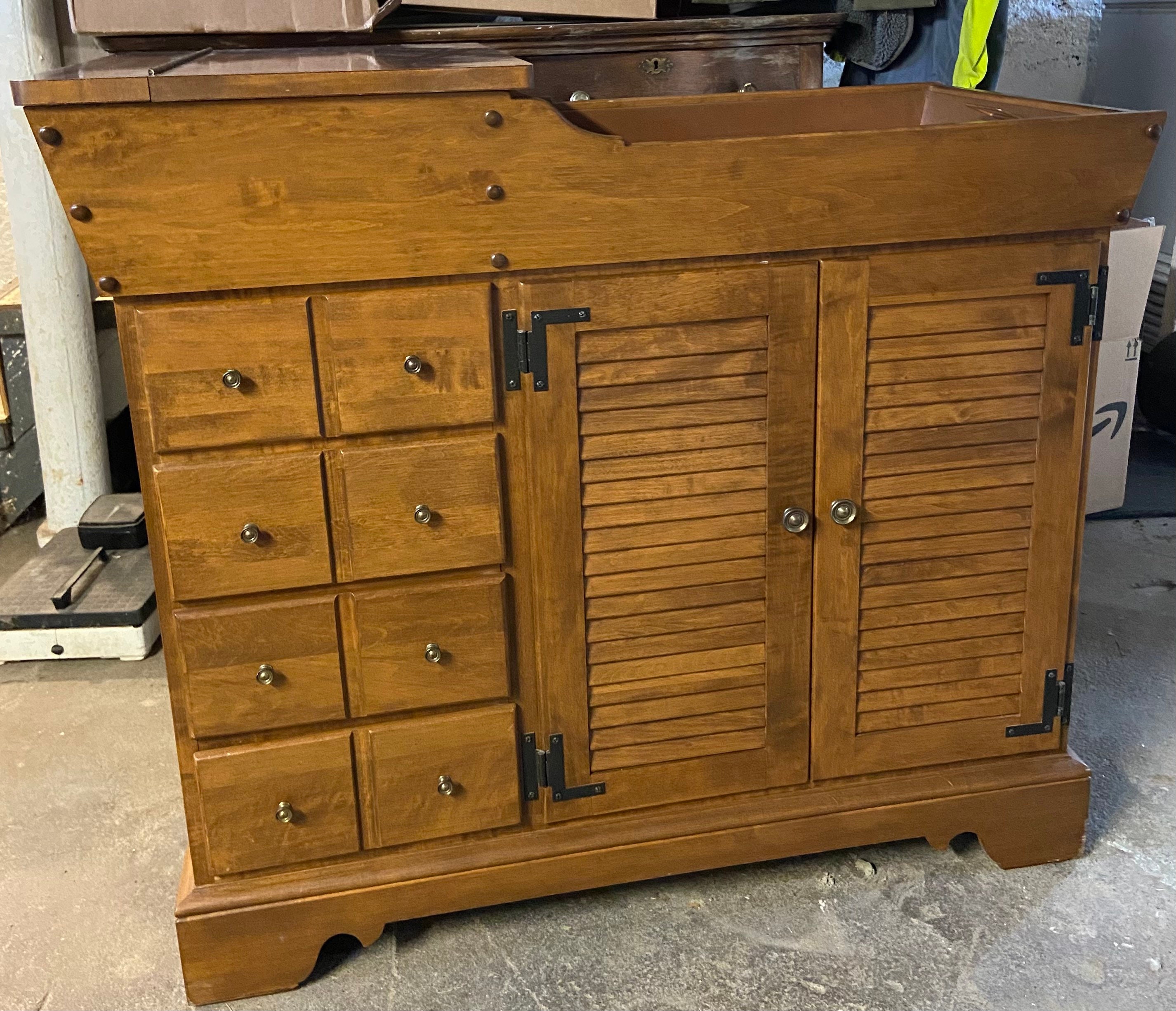 Vintage Ethan Allen Dry Sink / Farmhouse / Antique Buffet / Etsy