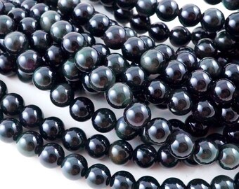 Rainbow Obsidian Beads (Round)(Smooth)(4mm)(6mm)(8mm)(10mm)(12mm)(16"Strand)