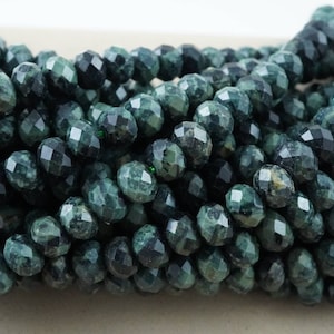 Kambaba Jasper Beads (Rondelle)(Faceted)(6x4mm)(15.5&quot;Strand)