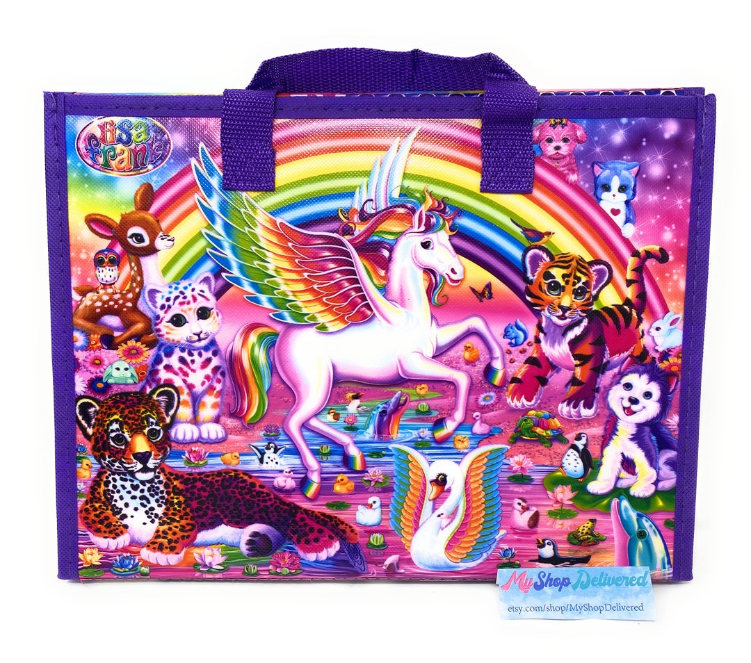 Lisa Frank Coloring & Activity Set With Fold Out Storage Case. Stickers