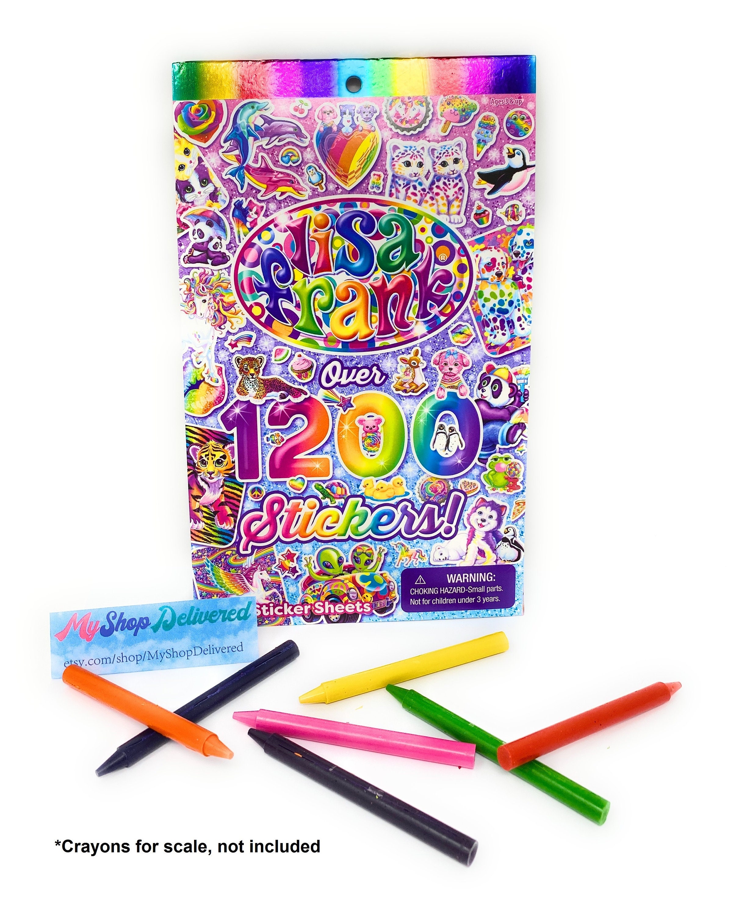 Lisa Frank 600 Stickers and 1200 Stickers