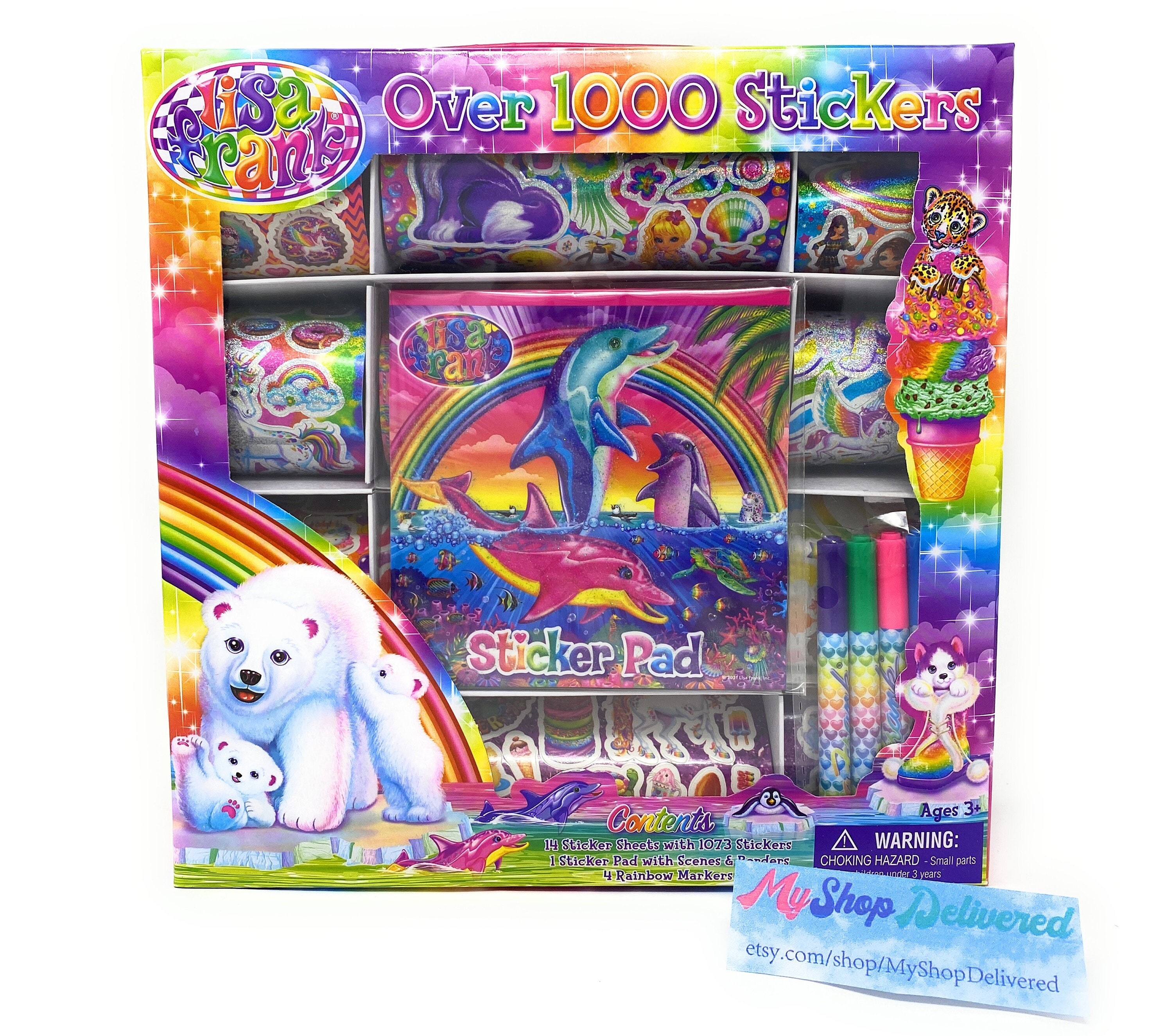 Lisa Frank Sticker Pad - Over 600 Stickers – Quirky Crate