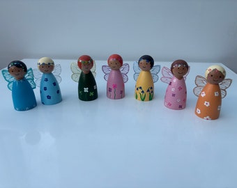 Fairy Peg Dolls with Wings