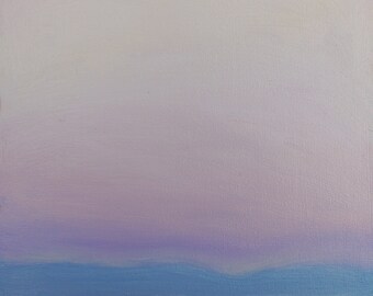 Oil Painting on Wood Panel - Minimalist Landscape