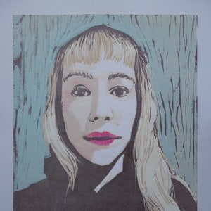 Impression originale de relief, portrait d’une femme