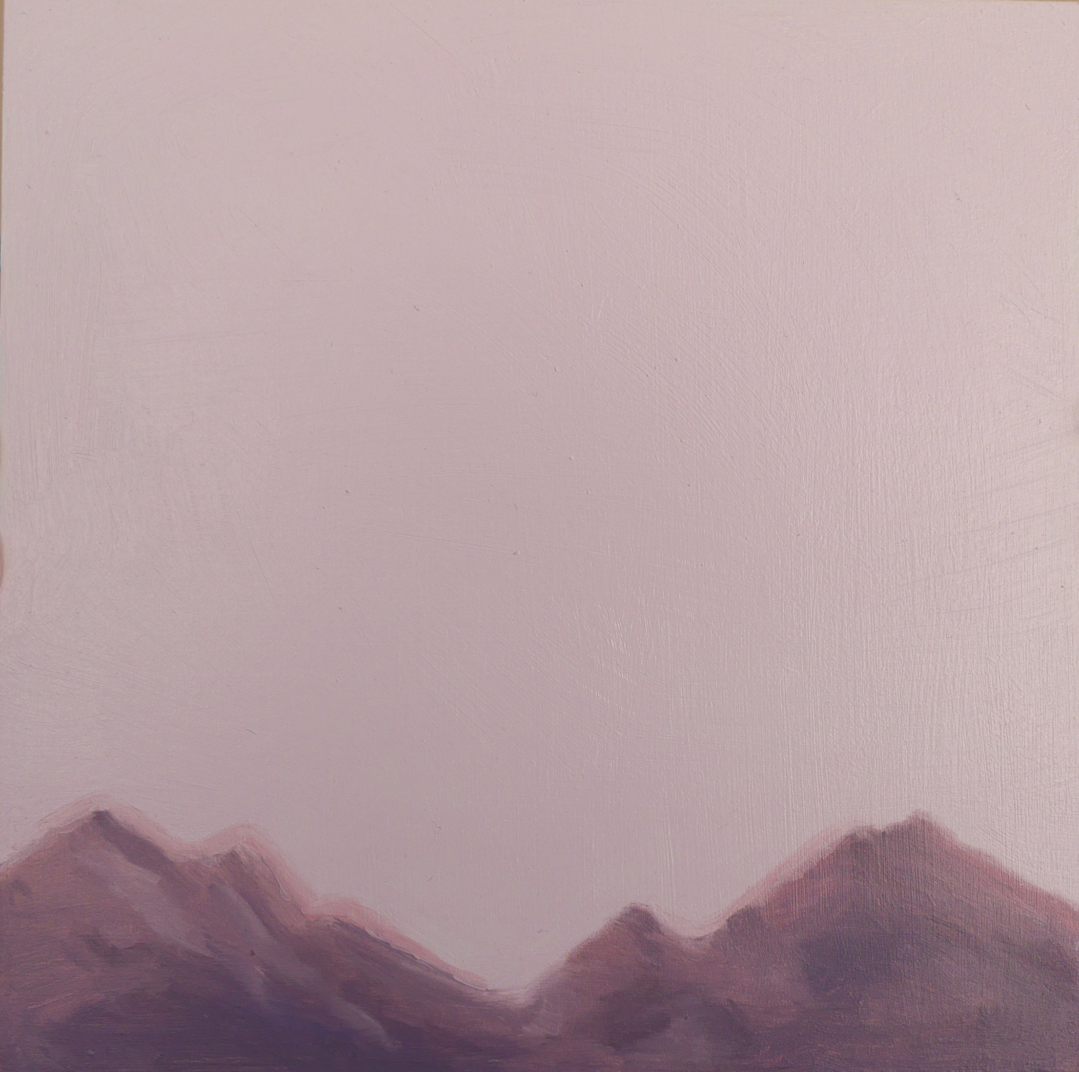 Oil Painting on Wood Panel - Mountain Landscape