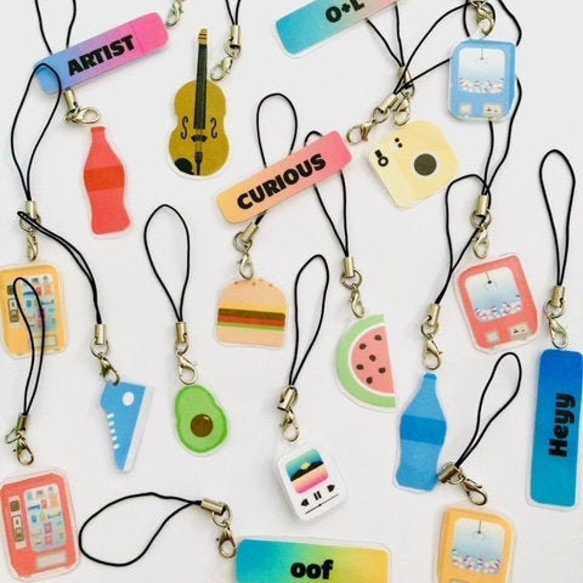 Trendy Keychains l Cute Gift l Sturdy and Colorful Etsy