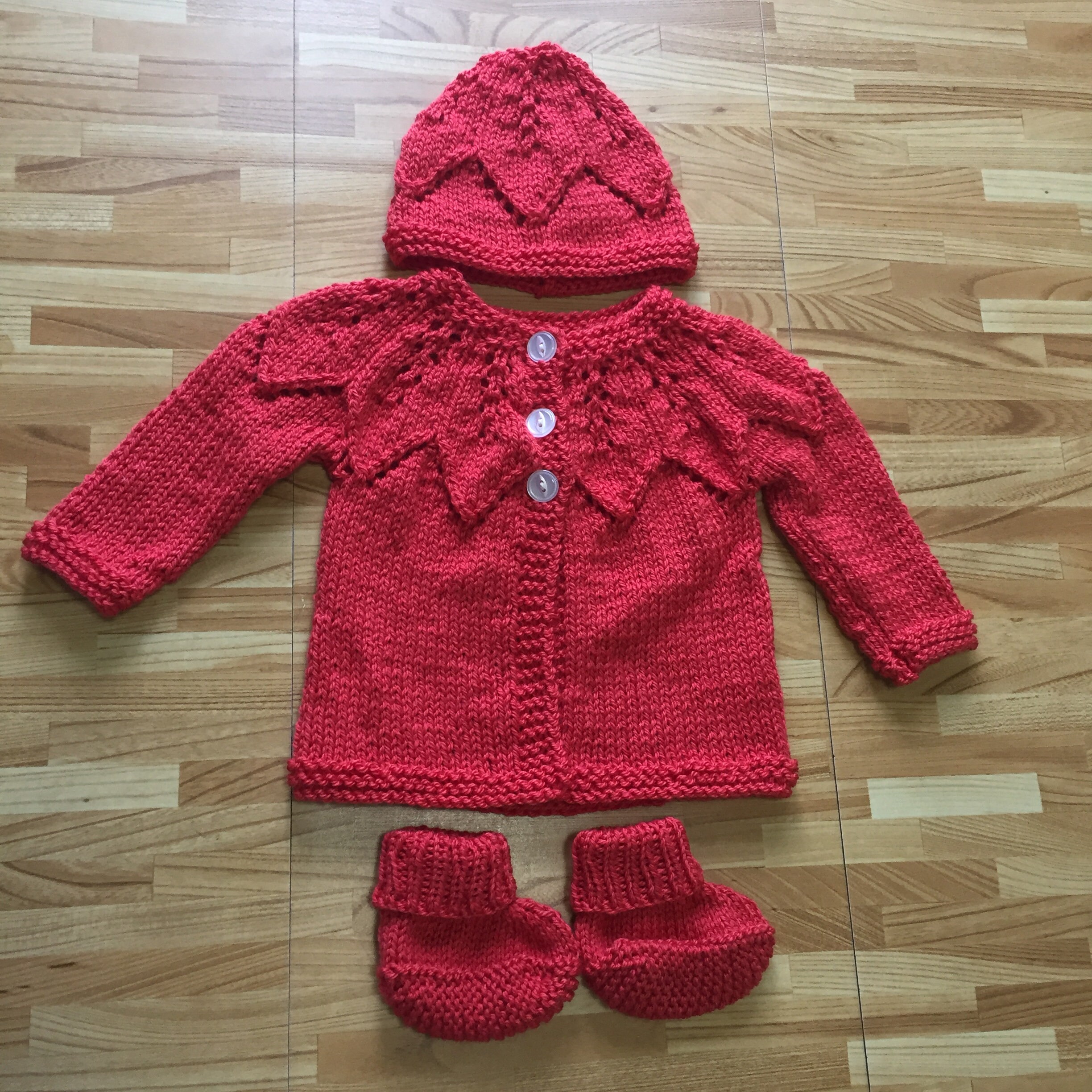 Baby Sweater Hat and Bootie Set 36 Months Etsy