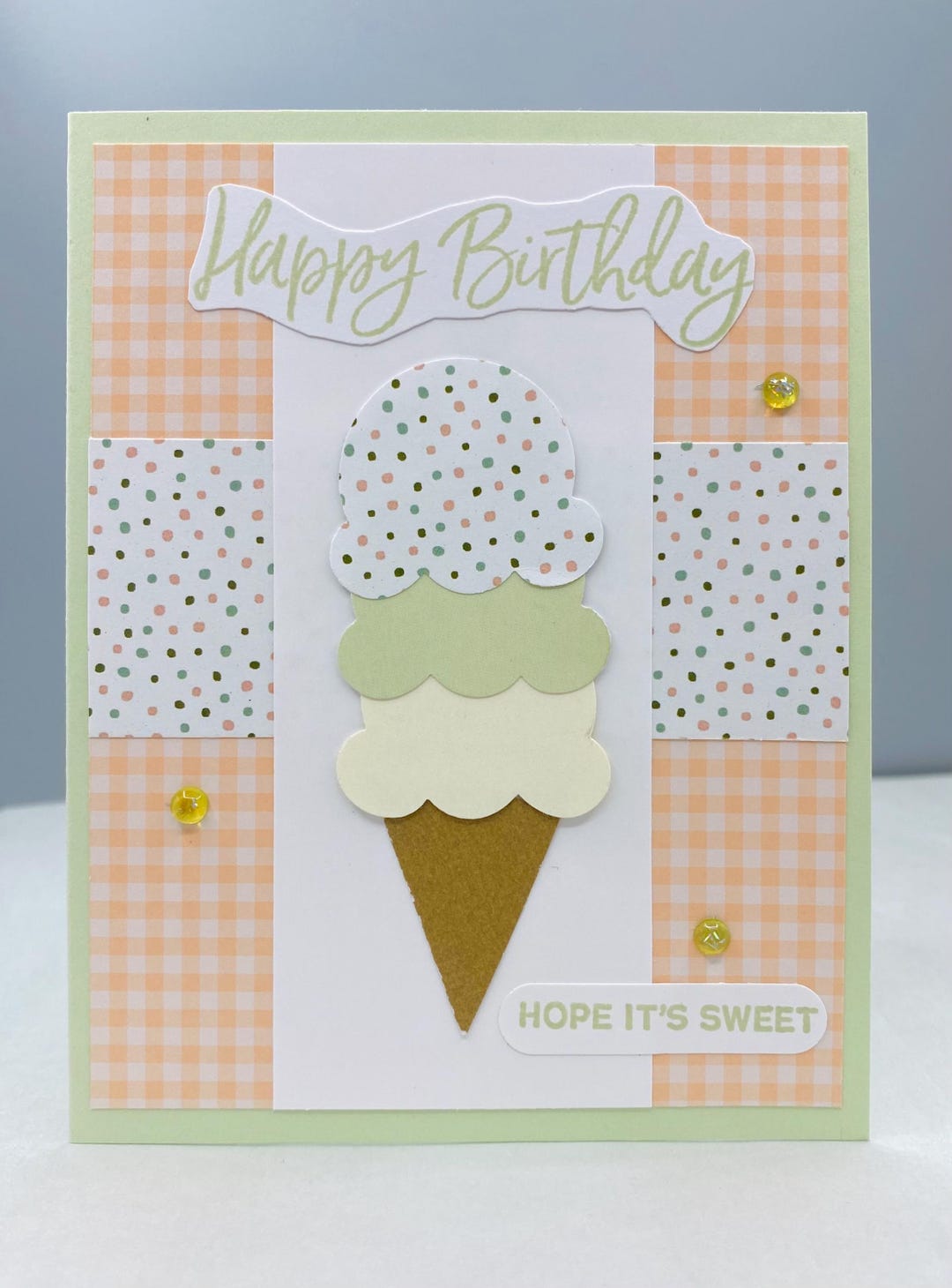 Birthday, Ice Cream Cone, Sweet Ice Cream, Polka Dots, Summer, Homemade ...