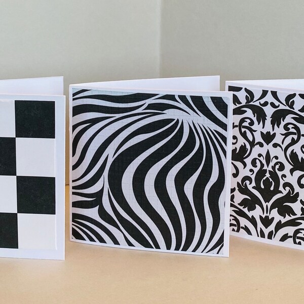 Black and White Notecards - Etsy