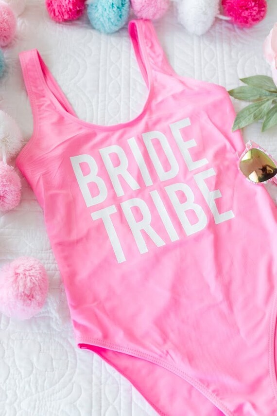 Bride Tribe Swimsuit Bridal Party Swimsuit Etsy