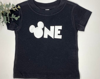 ONE Mickey Shirt, First Birthday Shirt