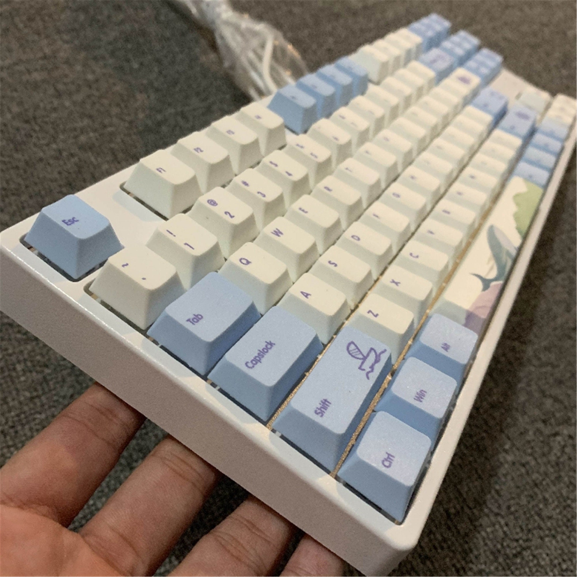 108pcs Blue Whale Sea Keycap SetPBT Keycap SetCherry Keycap Etsy