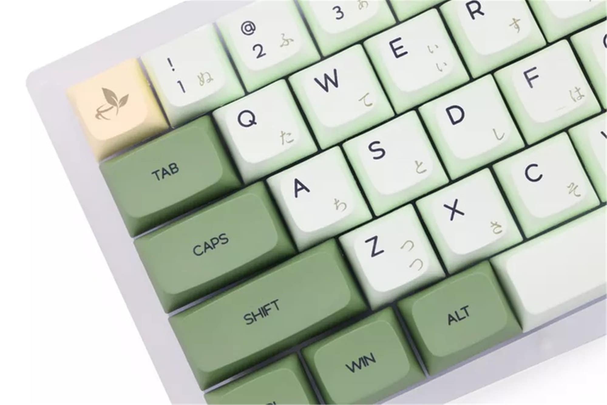 137pcs Matcha Green Color Theme Keycap SetKawaii KeycapPBT Etsy