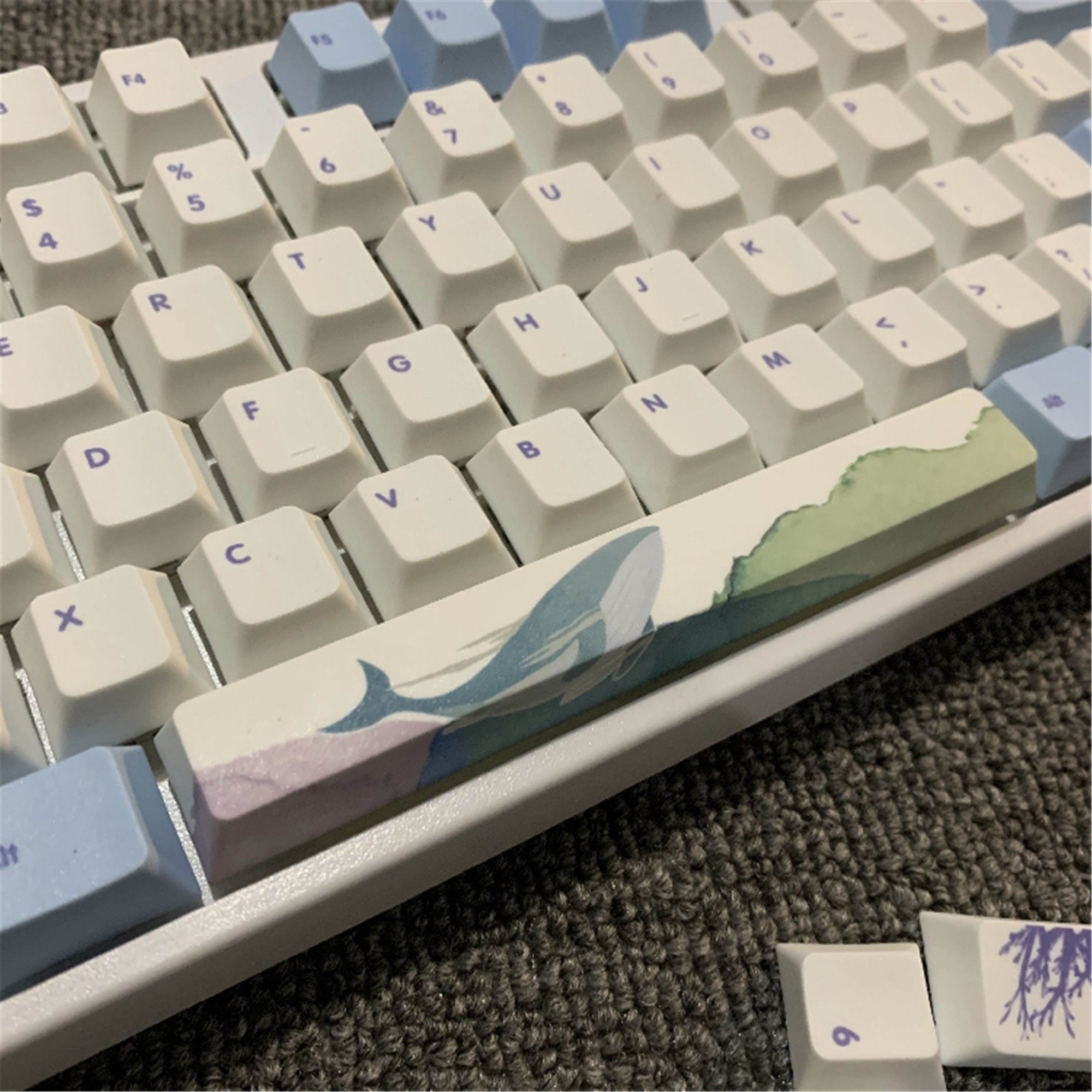 108pcs Blue Whale Sea Keycap SetPBT Keycap SetCherry Keycap Etsy