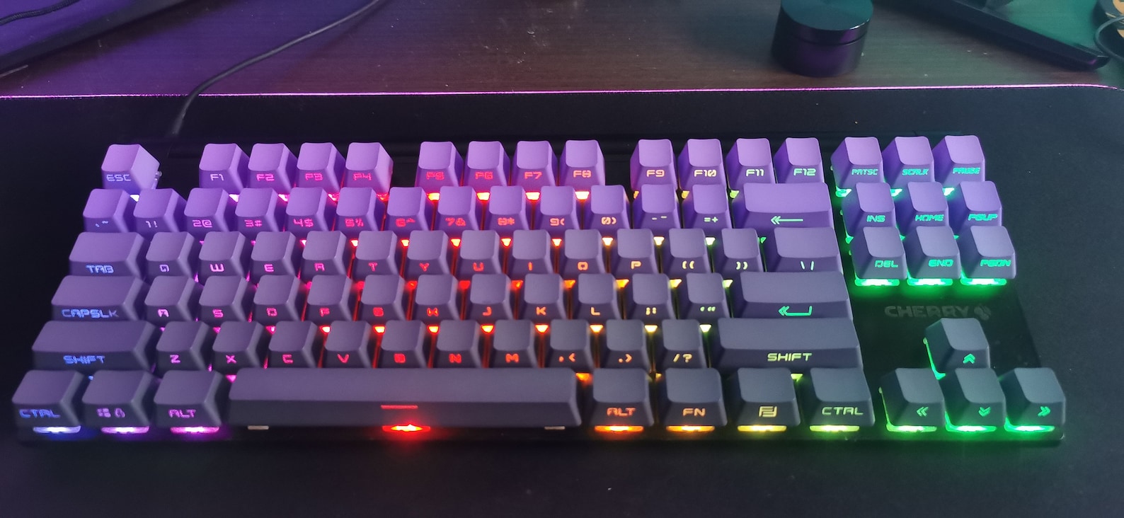 122pcs Gradient Purple Themed Keycaps Translucent Top Side - Etsy