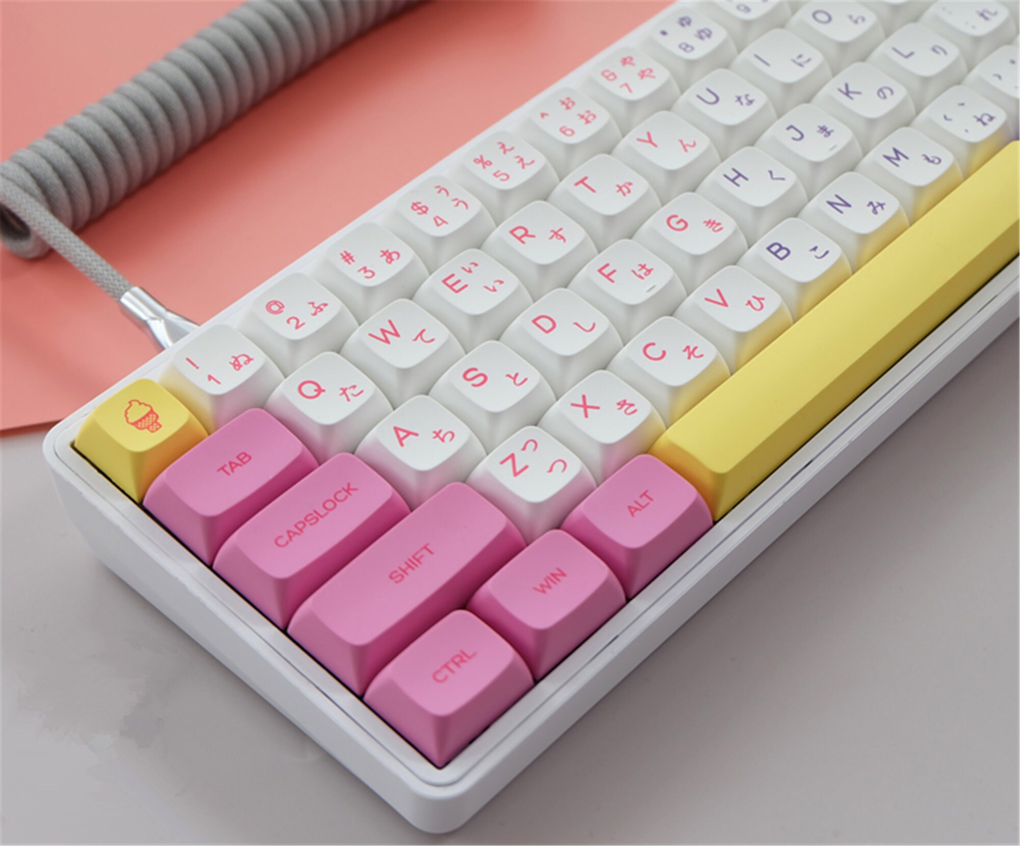 140pcs ijs thema Kawaii Keycap Set Girl Decor Keycap PBT Etsy