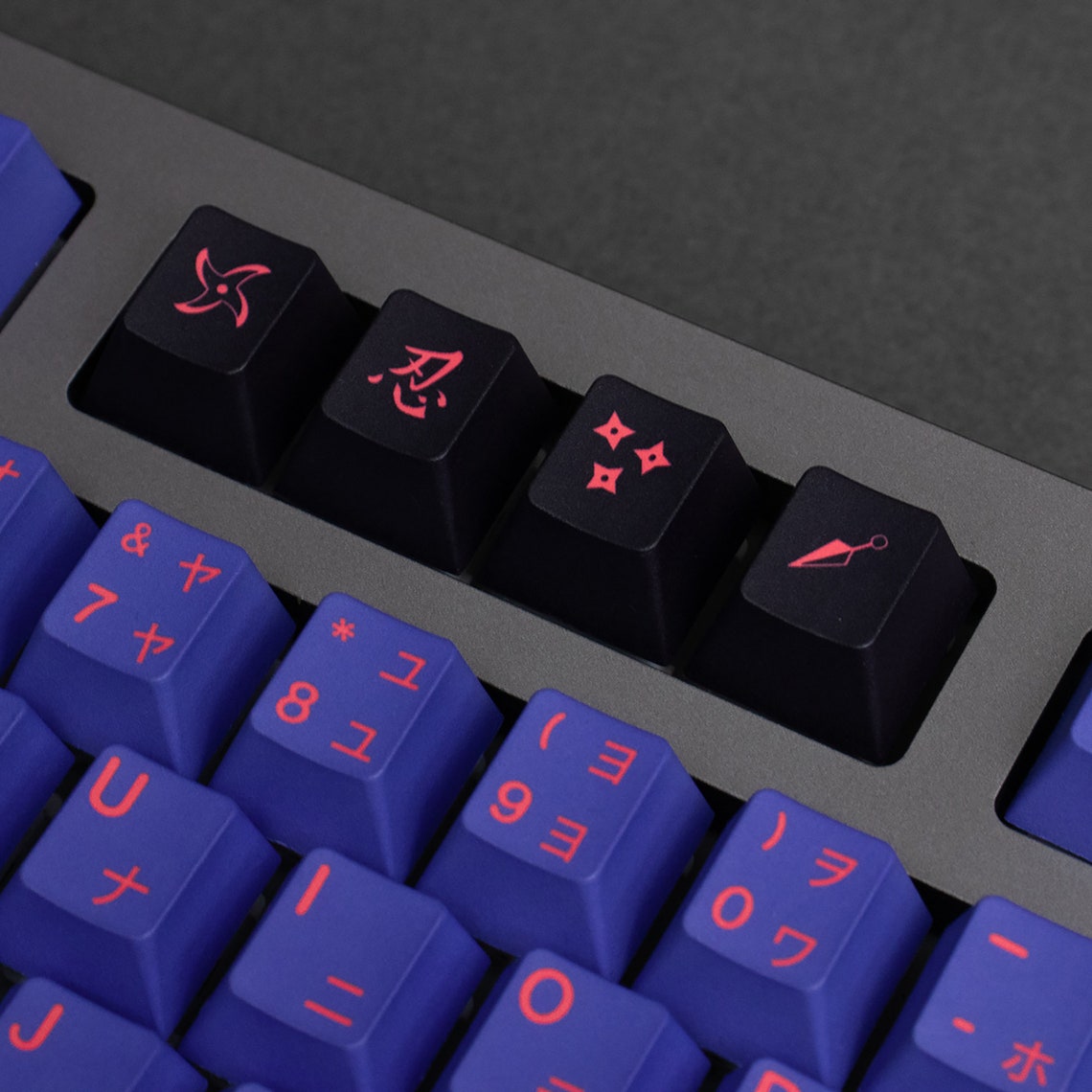 130PCS NINJA Theme Keycap Set Purple Japanese Personalized Etsy
