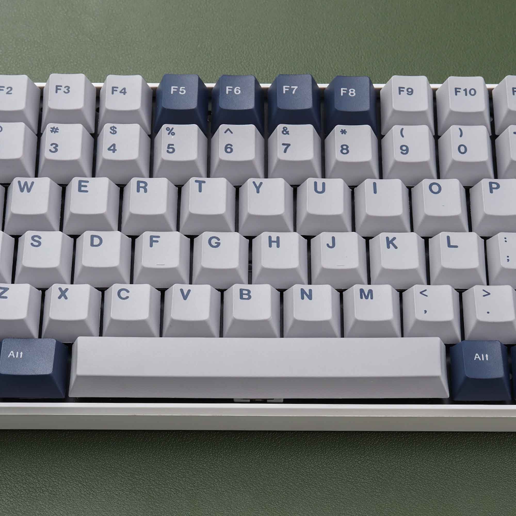 129pcs GMK Pacific Themed Keycaps Set, Blue Grey Keycaps, PBT Keycap, Cherry Profile Keycap