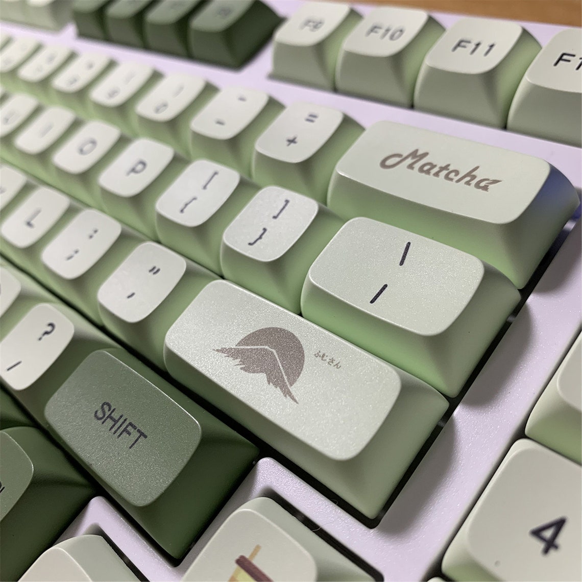 137pcs Matcha Green Color Theme Keycap SetKawaii KeycapPBT Etsy