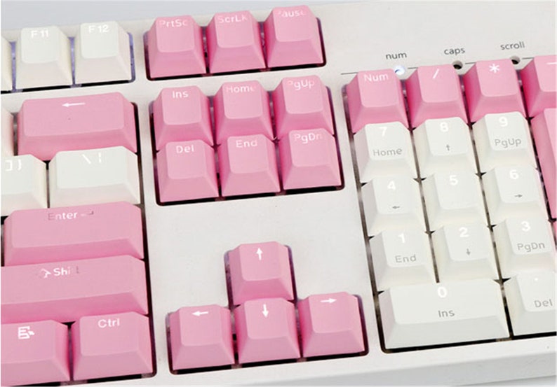 108pcs Lovely Pink Theme Keycap Set Backlit Keycap Set PBT Etsy