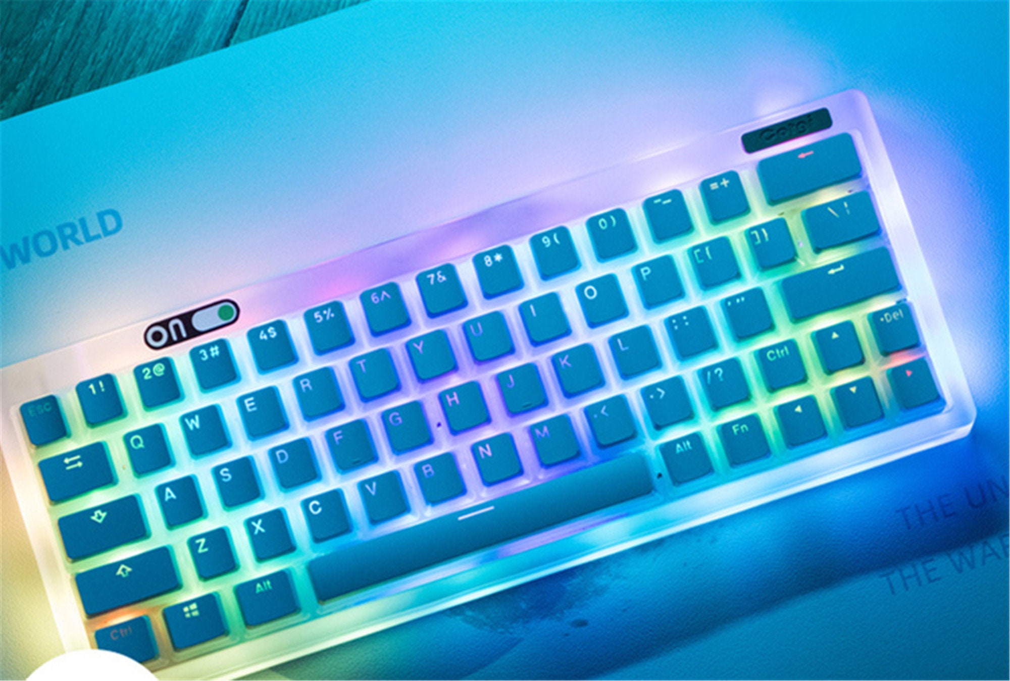 117pcs Blue Pudding Keycap Set Double Shot Pudding Keycap Etsy