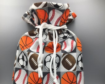 Hot water bottle covers in cotton flannel