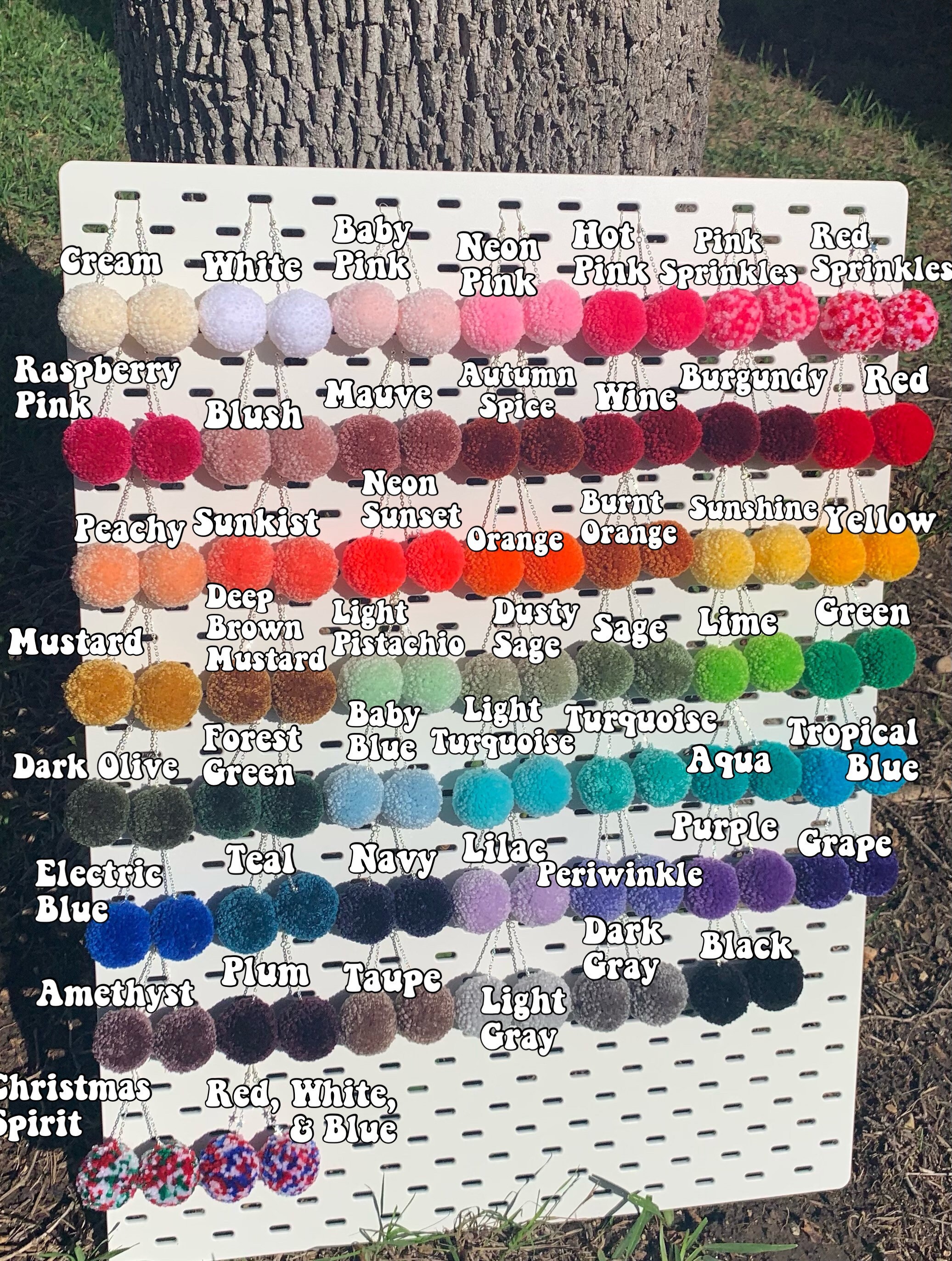 Wholesale pom pom earrings deals
