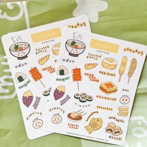 Asian Comfort Foods Sticker Sheet