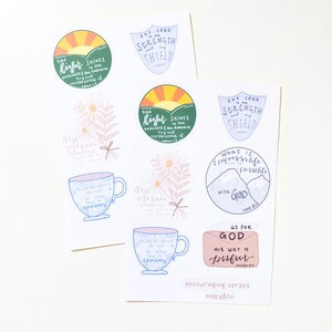 encouraging bible verses stickers 1x bible verse stickers etsy