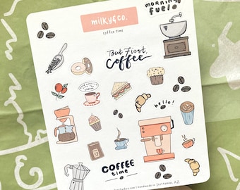 Coffee Time Sticker Sheet