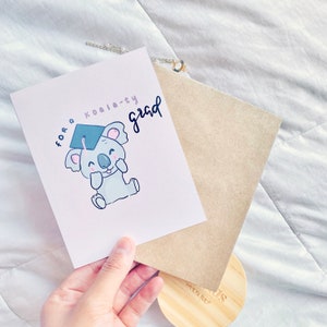 For a Koala-ty Grad Greeting Card, Graduation Card, Class of 2021, Graduate Card, Graduation Card